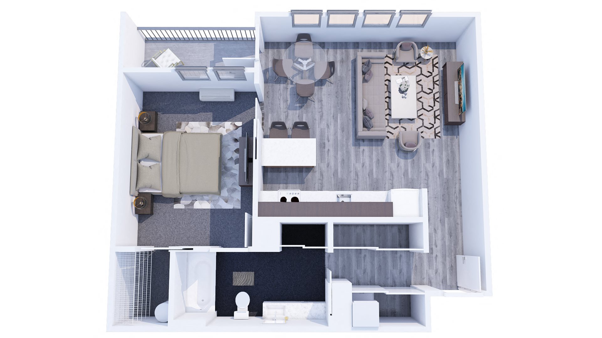 Range Apartments 1x1 G Floor Plan Range Apartments 1x1 G Floor Plan
